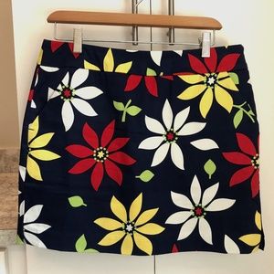 Loudmouth "Navy Flowers" Women's Golf Skirt